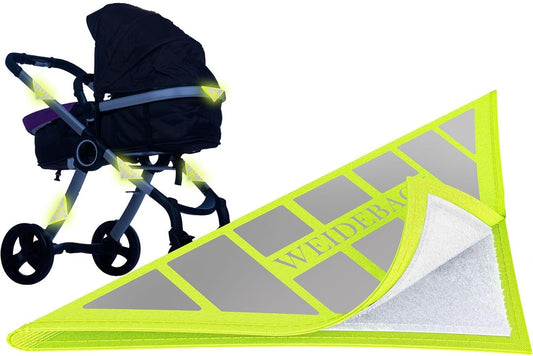 WEIDEBACH reflectorizant cu velcro pentru cărucior 12 x 12 cm BROAȘTĂ 1 bucată