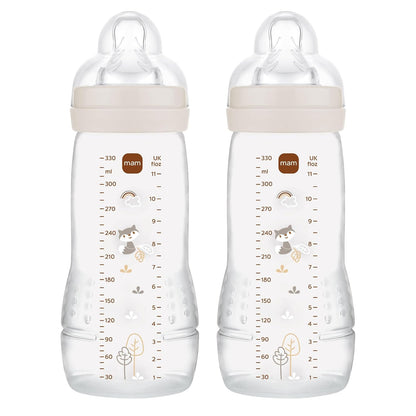 MAM Easy Active zestaw butelek 2x 330 ml 4 m+ smoczek 2 LIS – em lisa wiek 4 m+ smoczek 2 (średni przepływ) pojemność 330…