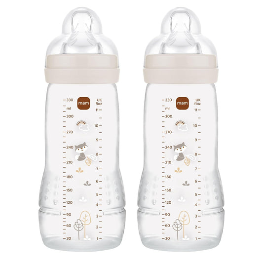 MAM Easy Active Flaschenset 2 × 330 ml ab 4 Monaten, 2 Sauger, LIS