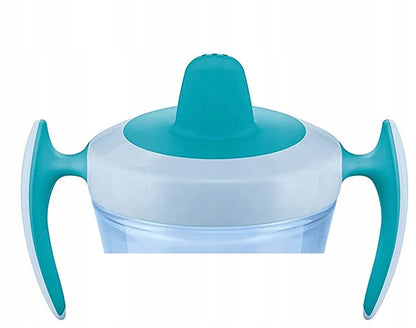 NUK Trainer Cupdrip cupAge 6 m +colour: blue and green with animal motifscapacity 230 mlMaterial