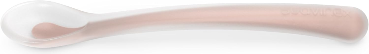 SUAVINEX Selection rugalmas szilikon kanál 16 cm 4 hónap+ rózsaszín
