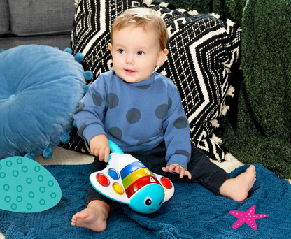 BABY EINSTEIN Pop & Explore płaszczka interaktywna w 3 językach 6 m+