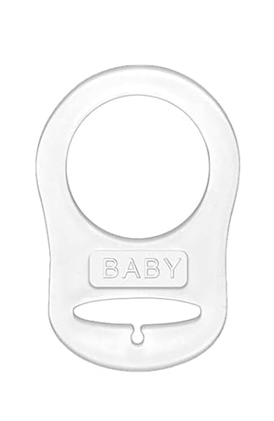 ANNHAO Schnullerkette aus Baumwolle mit Clip 22 cm BEIGE