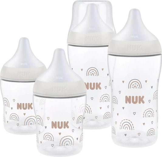 NUK Perfect Match Rainbow štartovacia súprava fliaš 150 / 260 ml 3 m+