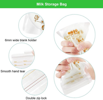 Breast milk storage bags x60