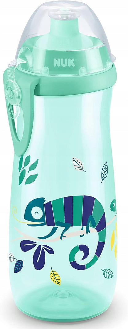 NUK Sports Cup STICLĂ 24 m+ tetină push-pull 450 ml EFECT CAMELEON