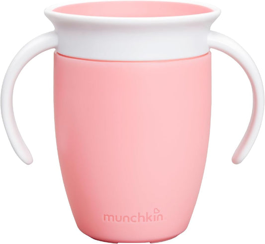 MUNCHKIN Miracle kubek treningowy 360 6msc+ 207ml – jak na pierwszym zdjęciu materiał silikon, polipropylen wolne od…