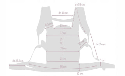 MOMI COLLETE marsupiu ergonomic de la 3 luni până la 20 kg
