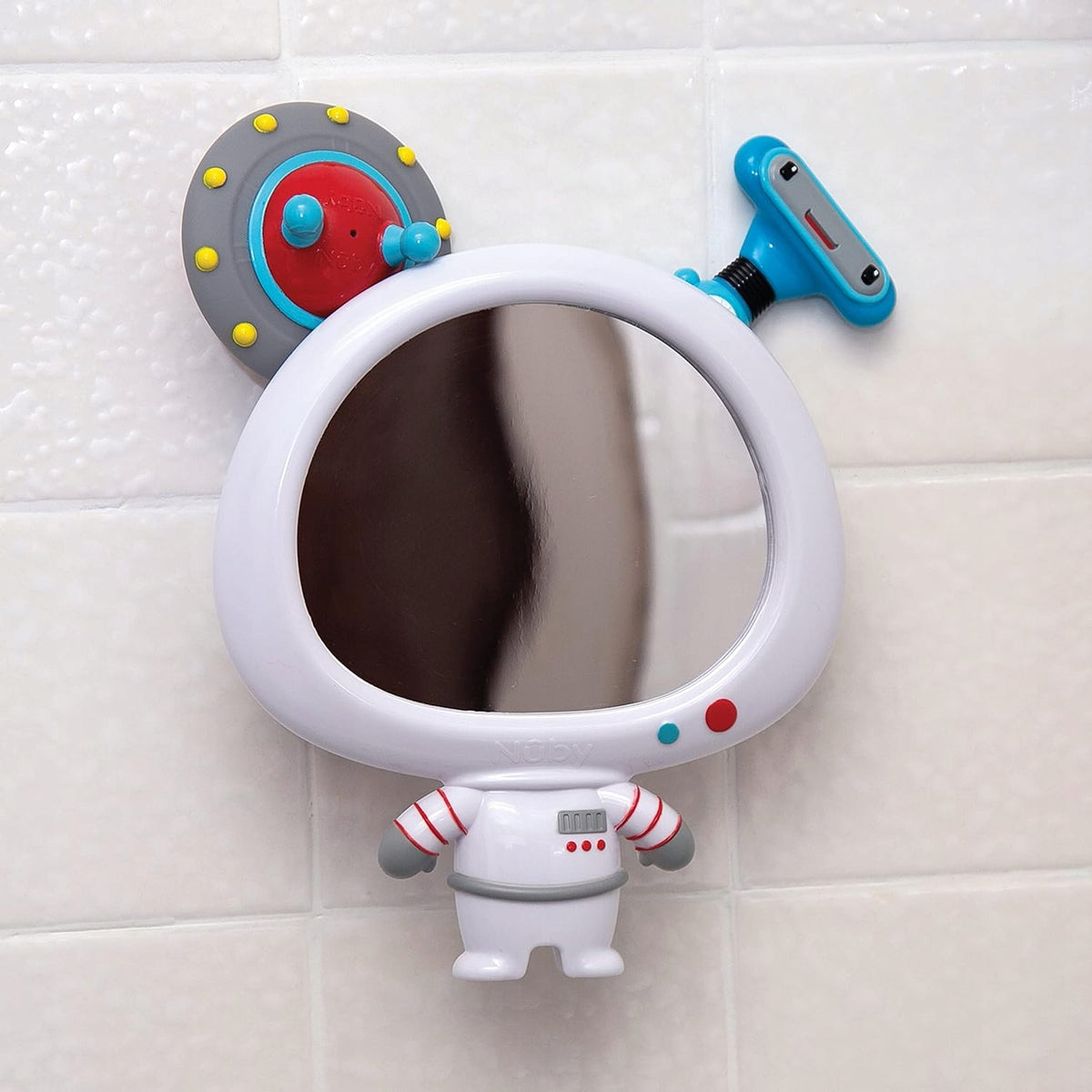NUBY miroir avec ventouse + 2 jouets de bain