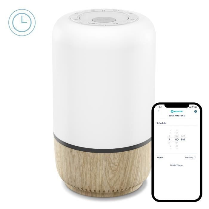 MAXI-COSI Soothe veilleuse LED avec haut-parleur application Connected Home