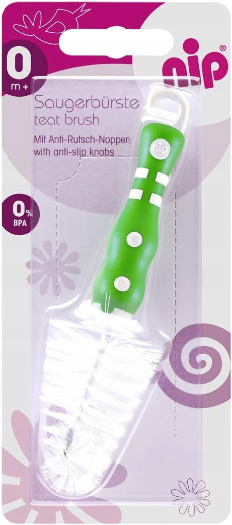 NIP szczotka do czyszczenia smoczków butelek i akcesoriów 14 cm