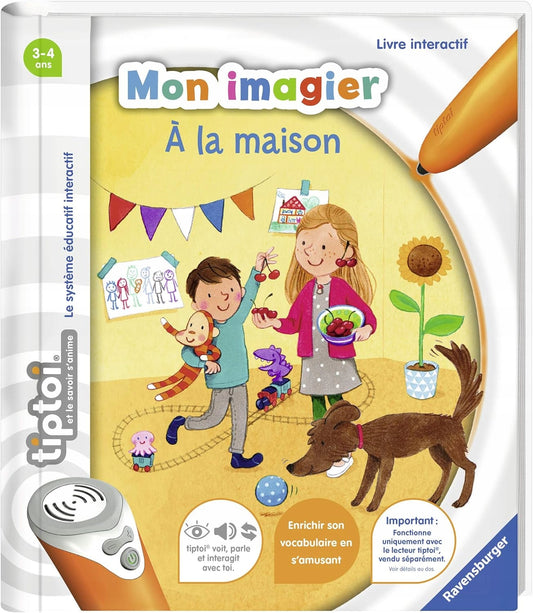 RAVENSBURGER TIPTOI książka do długopisu interaktywnego WERSJA FRANCUSKA Mon Imagier, książka edukacyjna 5+