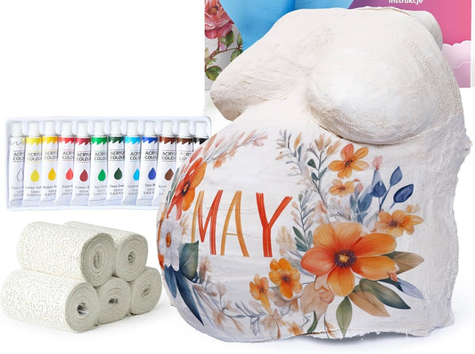 CHUCKLE kit para moldear en yeso la forma del abdomen 3D pinturas 12 colores