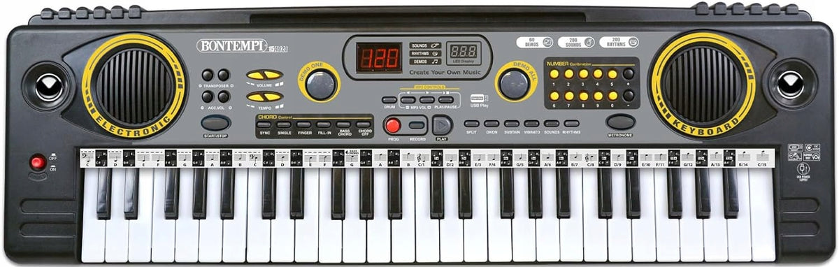 BONTEMPI Music Academy claviatură digitală 60 melodii 200 sunete 66 cm