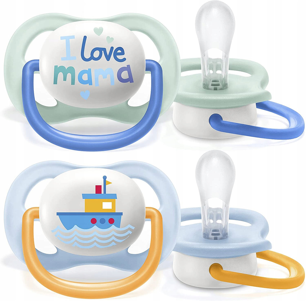 PHILIPS AVENT Ultra Air Happy fopspenen x 2 0-6 mnd.