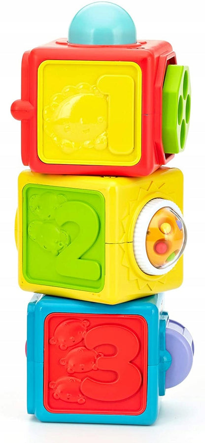 FISHER-PRICE DHW15 interaktywne klocki ze zwierzątkami 6 m+