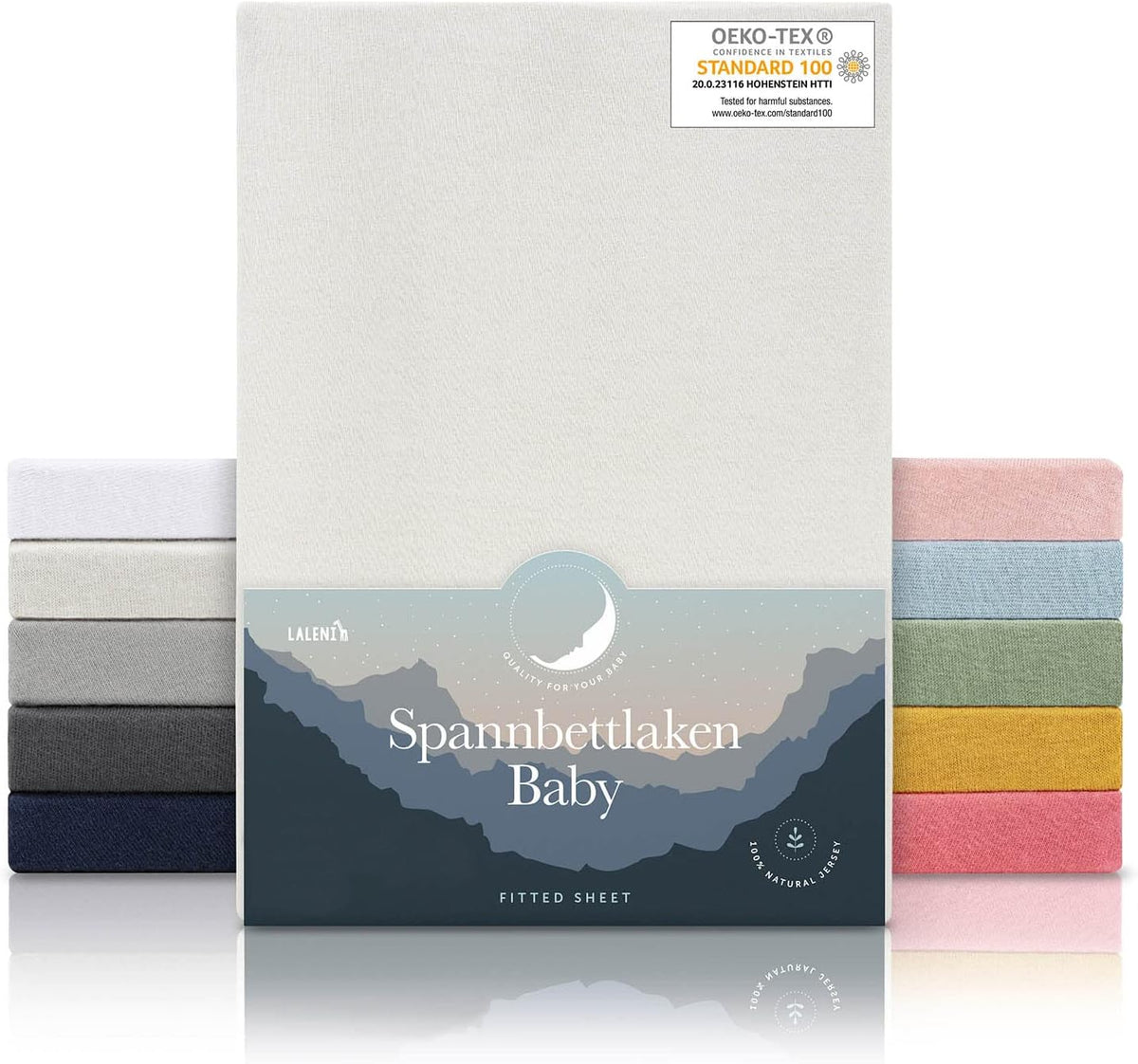 LALENI fitted sheet with elastic x2