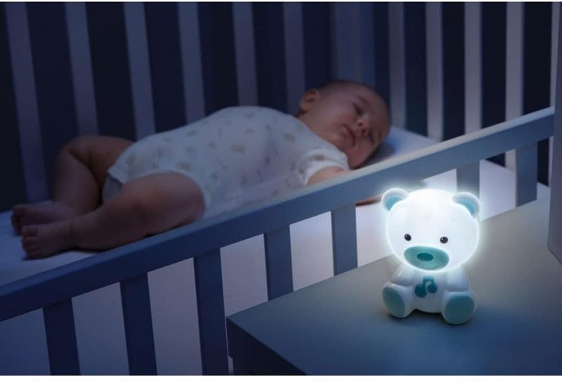 CHICCO DreamLight transportabel LED-natlampe med melodier 11 x 14 cm