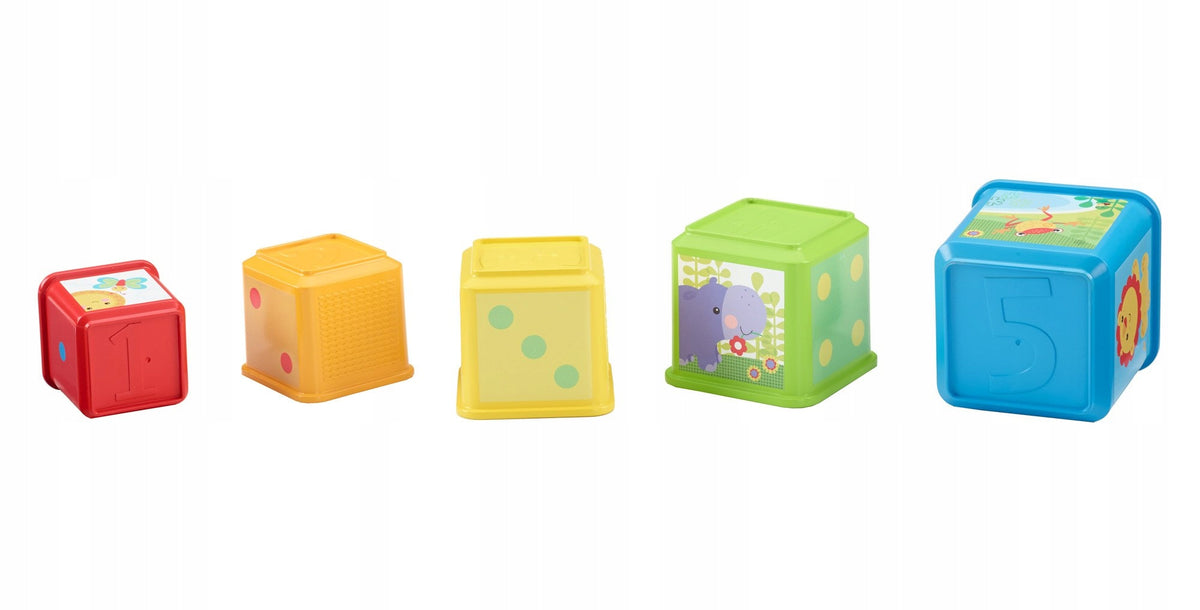 FISHER-PRICE piramidă de stivuire cu animale 5 piese 6m+