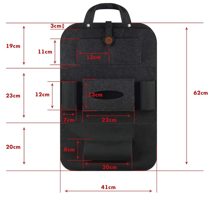 ALECAT ochraniacz organizer samochodowy na fotel 41x62 cm