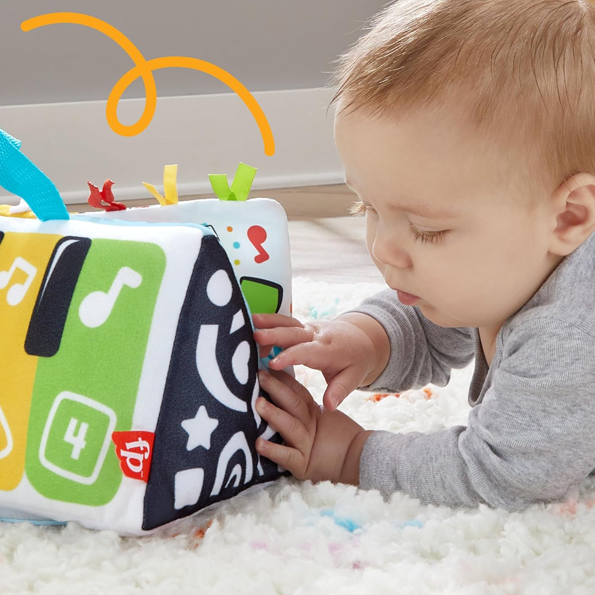 FISHER-PRICE Kick & Play interaktivt aktivitetslegetøj til mavetid
