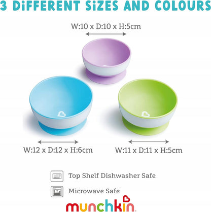 MUNCHKIN stay put boluri cu ventuză x3