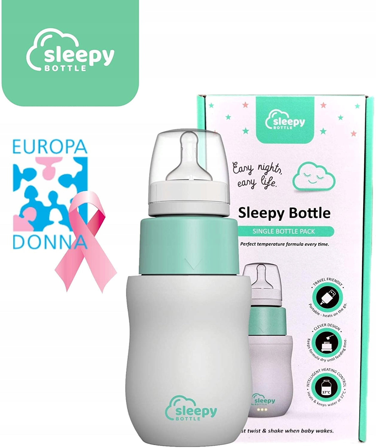 SLEEPY BOTTLE set de pornire încălzitor cu biberonul 1
