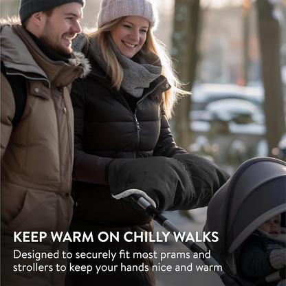 NAVARIS handmof voor kinderwagens met fleece, waterdicht