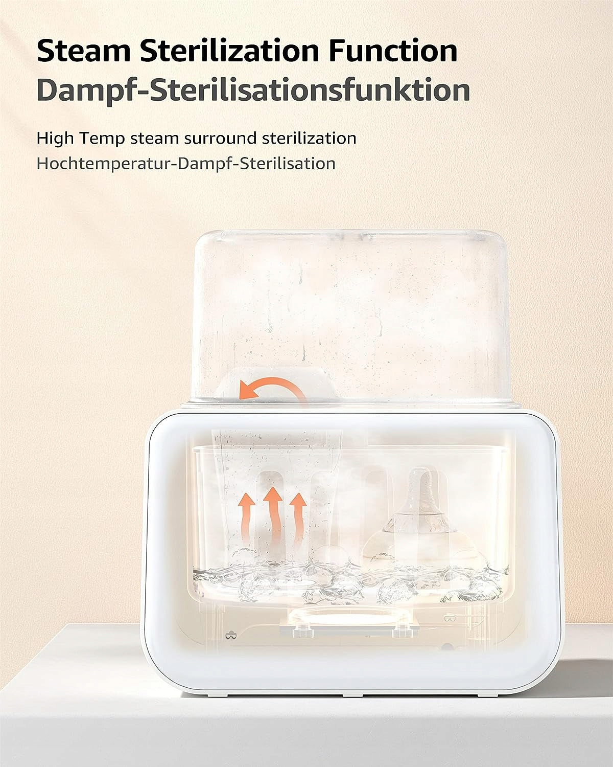 GROWNSY 6în1 sterilizator și încălzitor dublu