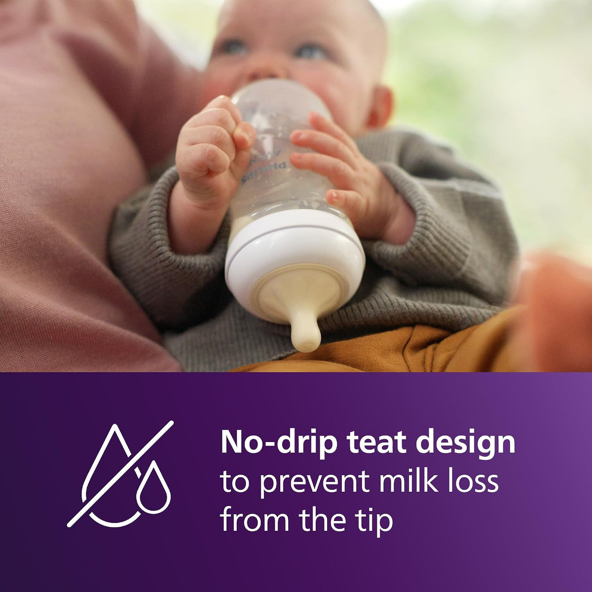 PHILIPS AVENT Natural Response smoczki przepływ 5 extra fast x2, smoczek bez kapania do butelki dla niemowląt