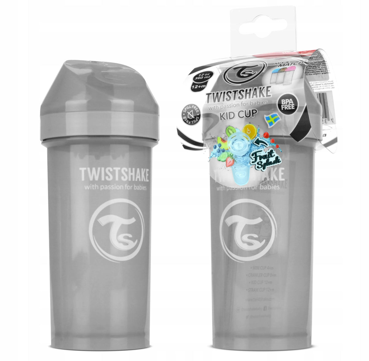 TWISTSHAKE kubek niekapek 360 ml 12m+ ze słomką KID CUP – zdjęcie produktu 7