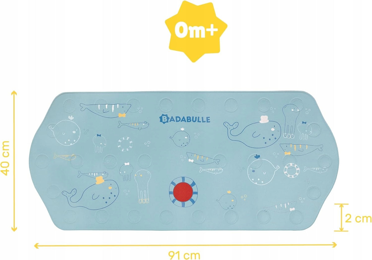BADABULLE tapis de bain antidérapant avec capteur de TEMPÉRATURE 91x40