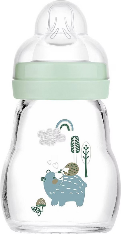 MAM Feel Good butelka szklana 170 ml 0 m+ smoczek 1