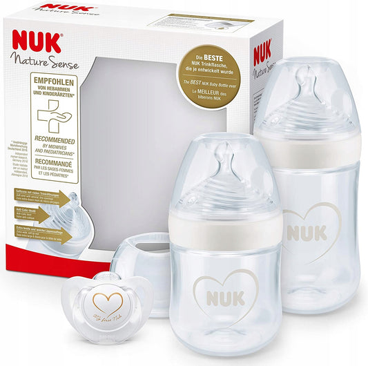 NUK Nature Sense set sticle 260,150ml + tetină