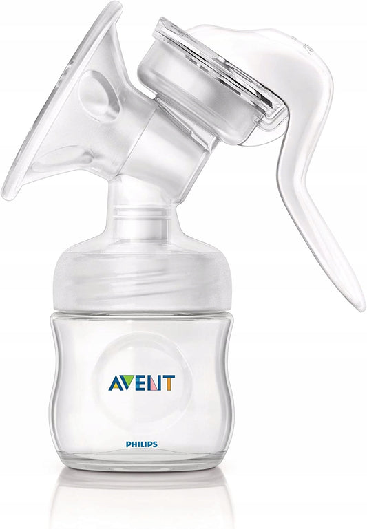 PHILIPS AVENT Natural SCF330/20 laktator ręczny, biały, z butelką 125 ml i miękkim smoczkiem, bez BPA