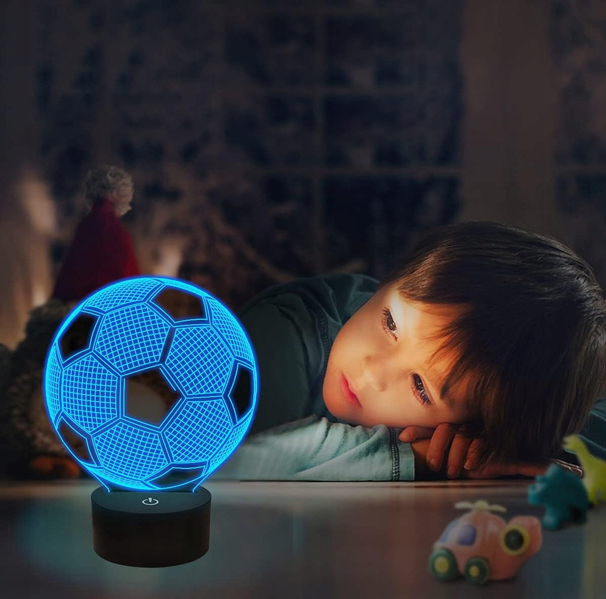 Lumină de noapte FULLOSUN 3D + telecomandă Fotbal 16 culori