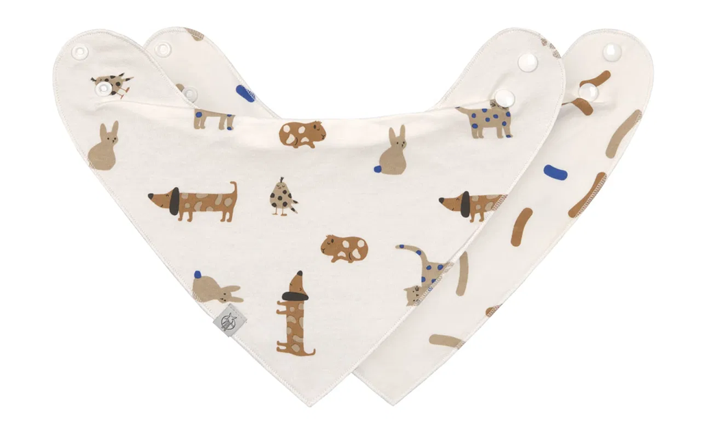 LASSIG bandana, baby bib with snap closure x2