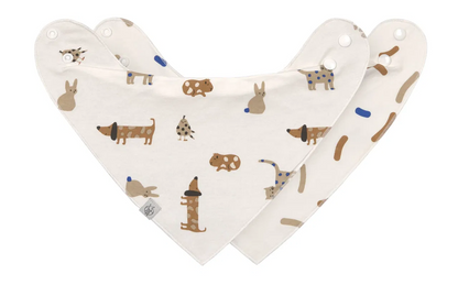 LASSIG bandana, baby bib with snap closure x2