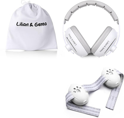 LILIAN & GEMA 2w1 słuchawki ochronne wygłuszające 25 dB + etui