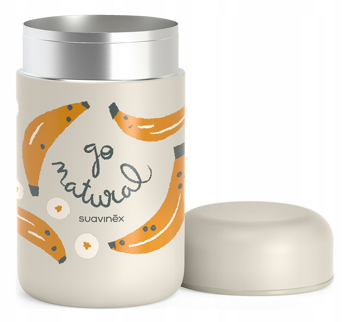 SUAVINEX Go NaturalLunch thermoscolour beigecapacity 400 mlMaterial stainless steelfree of harmful