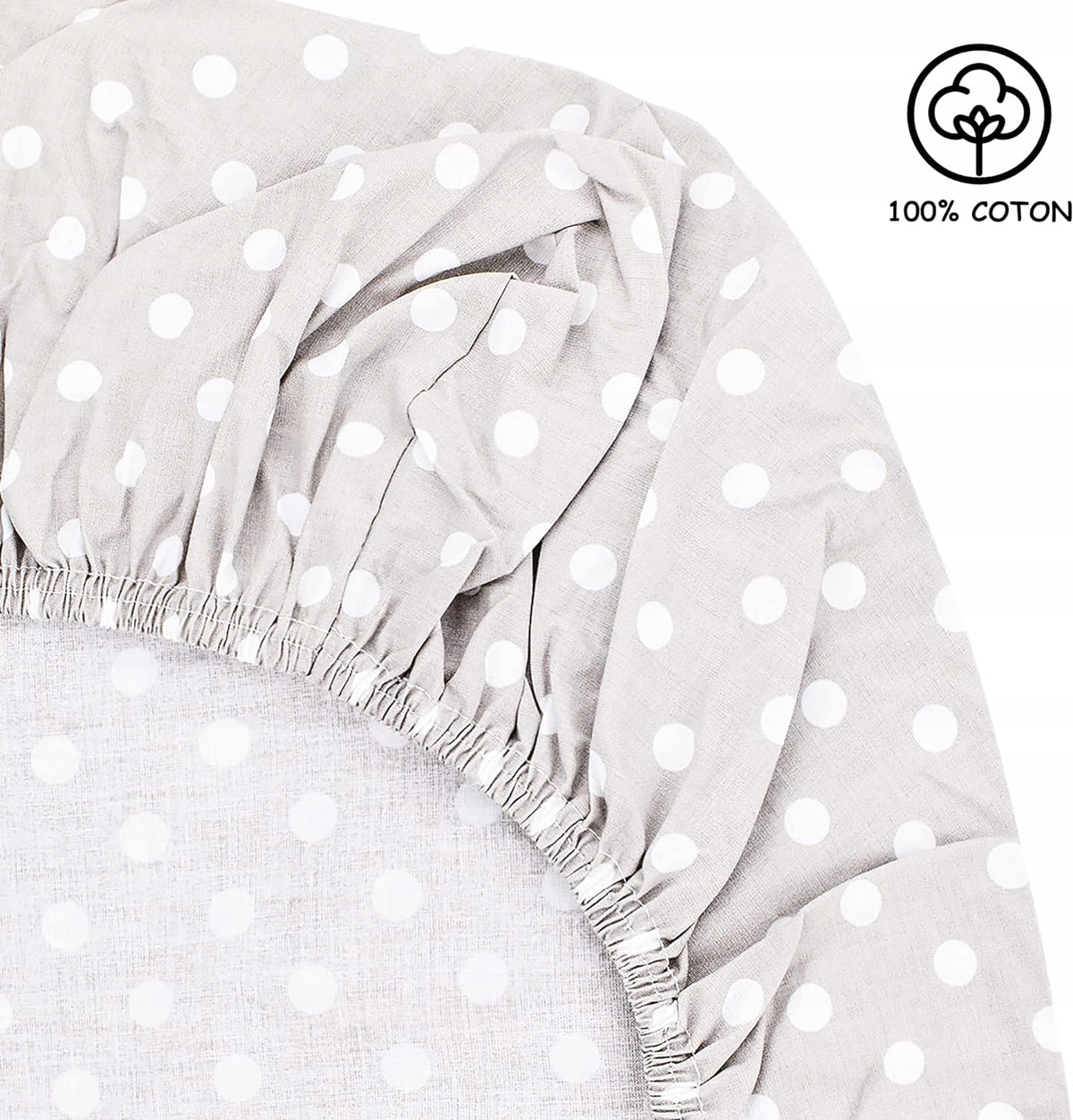 LOVELY HIPPO hoeslaken met elastiek x2 + waterdichte mat Next2Me 83X50