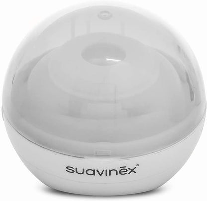 SUAVINEX Duccio STERYLIZATOR smoczków UV 9 cm, biały sterylizator UV do smoczków