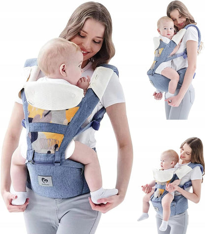 BELLABABY porte-bébé ergonomique avec ceinture abdominale 3-en-1 0-36 mois