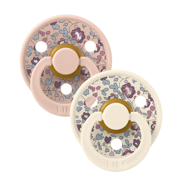 BIBS Eloise Blush Mix runde sutter x2, 6-18m