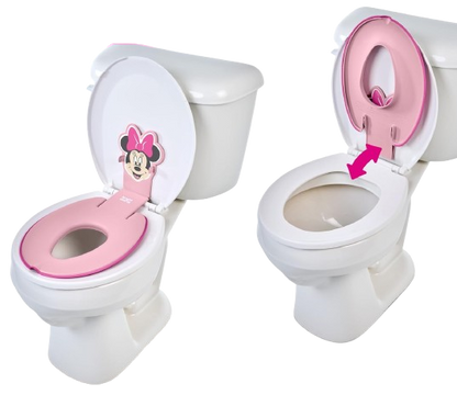 BRIGHT STARTS Flip & Sit nakładka na sedes 18 m+ 23 kg DISNEY MINNIE – em Minnie kolor różowy wiek 18 m+ maks – zdjęcie 3