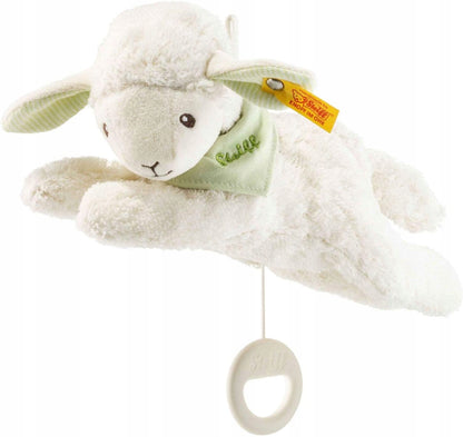 STEIFF jucărie de pluș cu cutie muzicală "Știi câte stele sunt" OAIA LENNY 24 cm