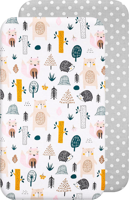 LOVELY HIPPO fitted sheet x2