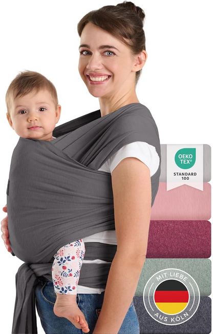 LALENI écharpe extensible pour porter bébé jusqu'à 15 kg