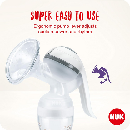 NUK kézi mellszívó + Perfect Match 150 ml cumisüveg szett