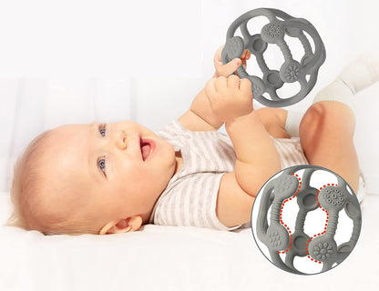 MCGMITT Teether Ball anneau de dentition en silicone 10 cm